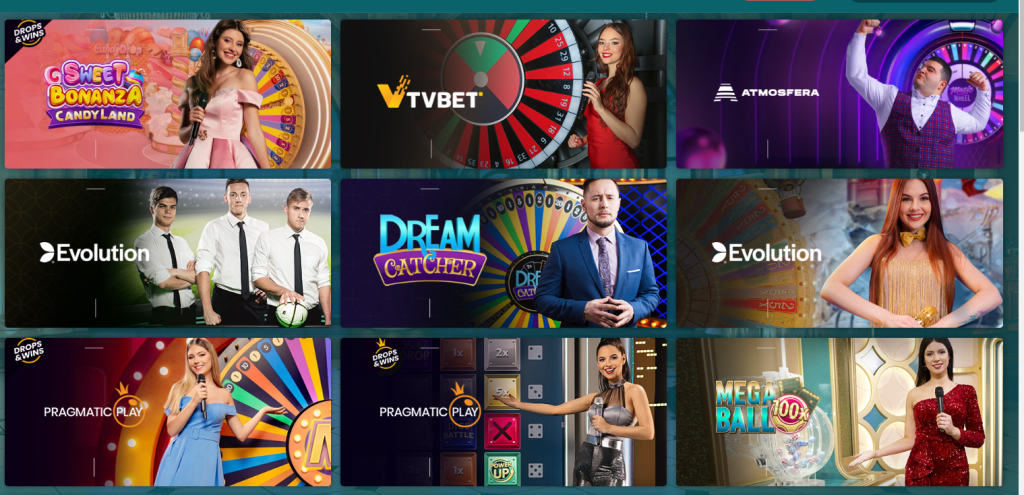 Giochi live di 22bet