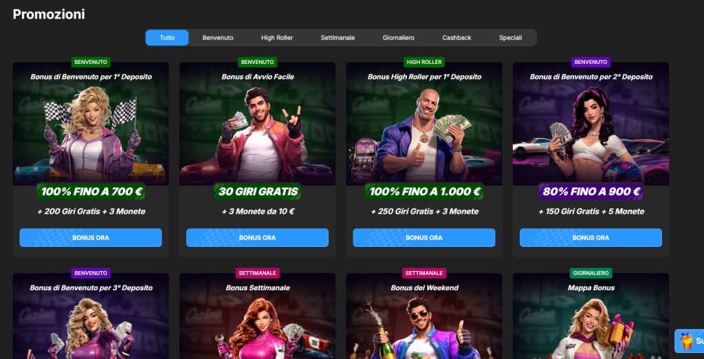 Bonus di Need for Spin