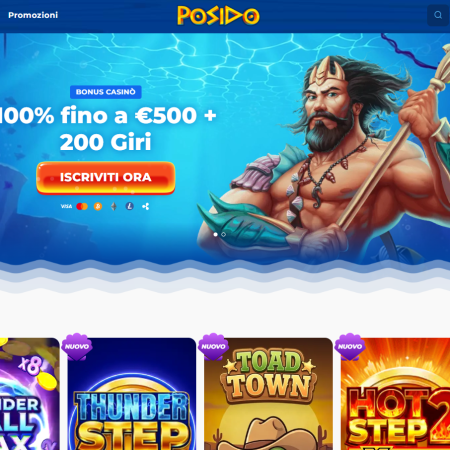 Posido: bonus di benvenuto, giochi e pagamenti – come iniziare