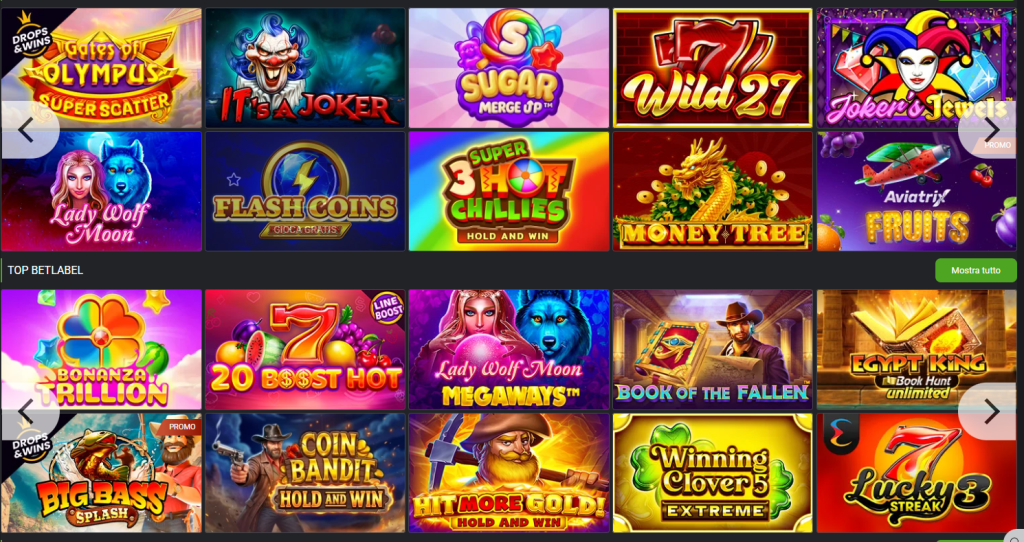 Slot machine di BetLabel