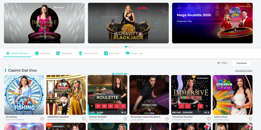 Giochi live di Spinoli