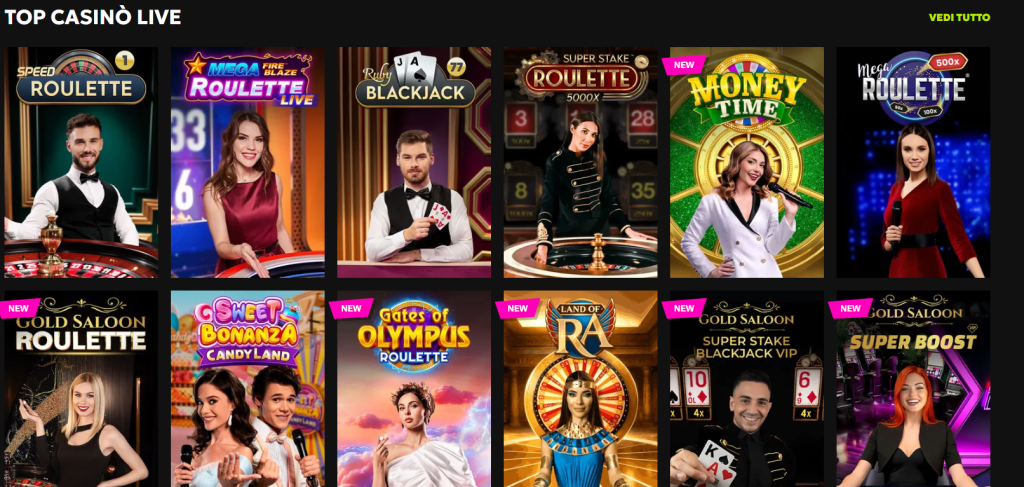 Casinò live di RTBet