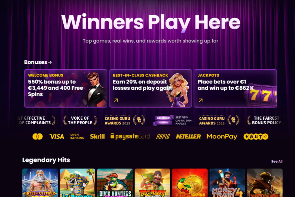 Homepage di iWild Casino