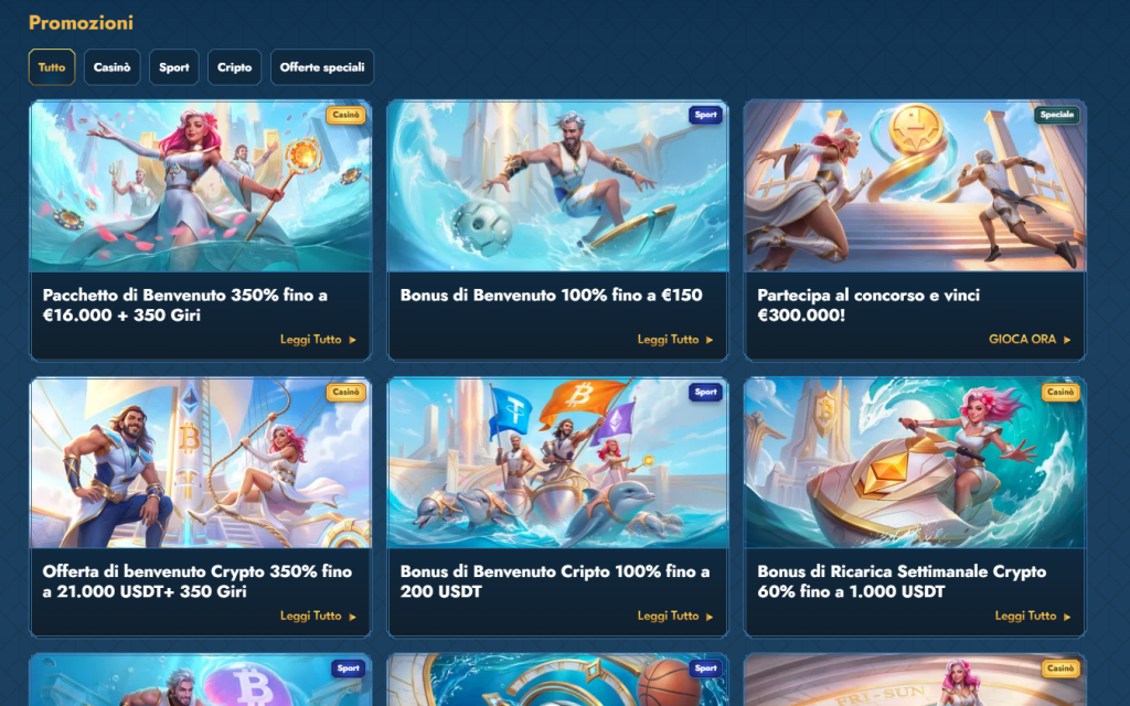 Bonus di Casea Casino