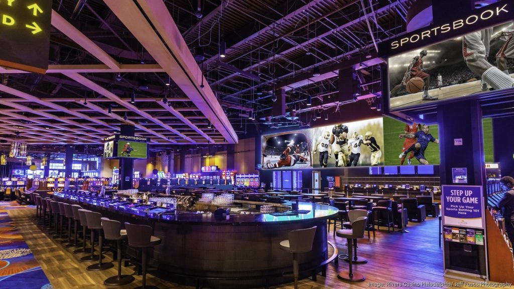 Sezione scommesse sportive in un casinò