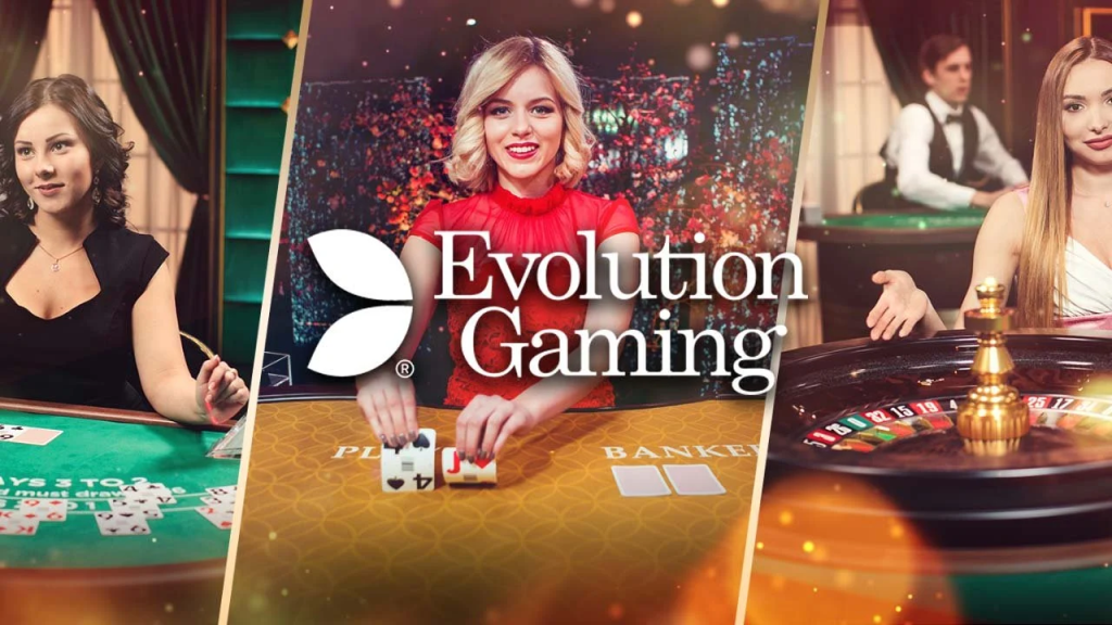 Tavolo di casinò dal vivo con dealer, immagine simbolo dei giochi di Evolution